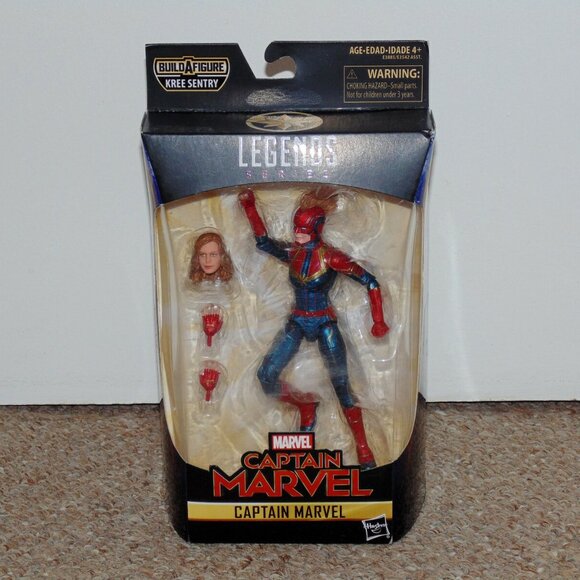 Hasbro Marvel Legends 6" Captain Marvel in Uniform MIB Brand New BAF Kree Sentry - Picture 1 of 10